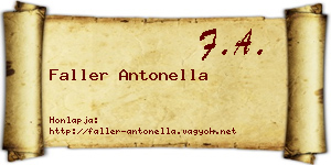 Faller Antonella névjegykártya
